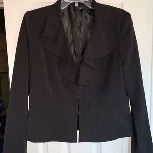 Rafaella size 10 black womens business suit jacket